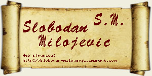 Slobodan Milojević vizit kartica